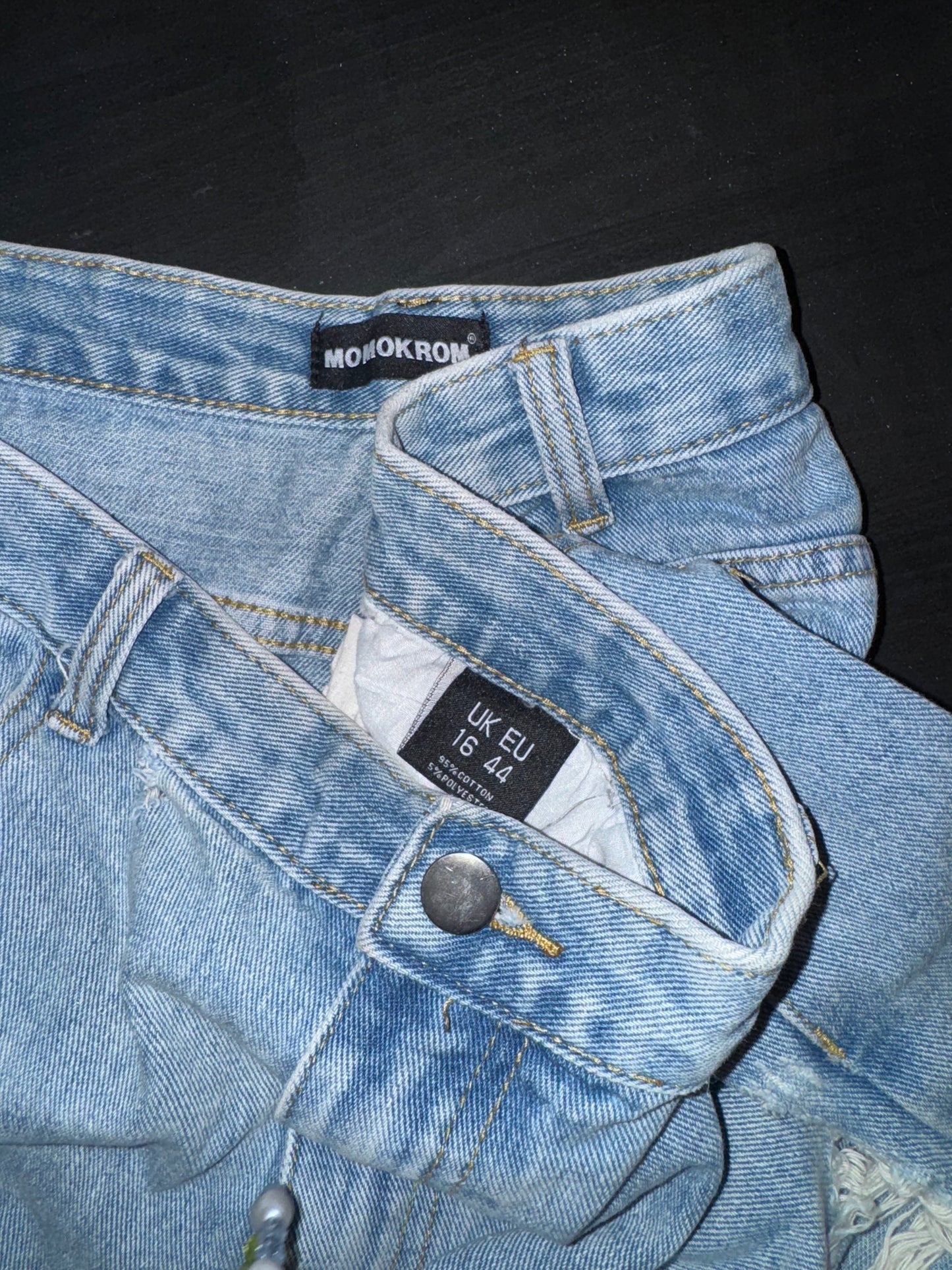 Momokrom Distressed Denim Short