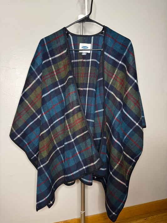 Plaid Poncho