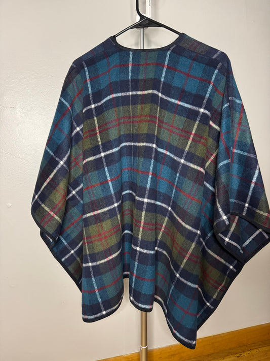 Plaid Poncho